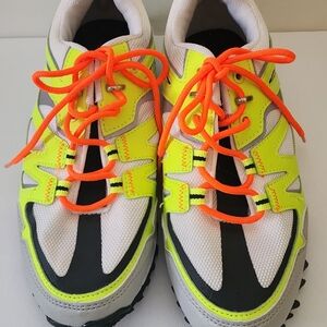 ASOS Neon Yellow and Orange Women's Sneakers
